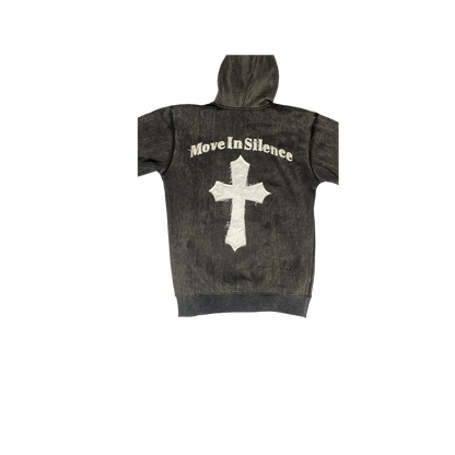 MIS Hoodie (Black Washed Texture)