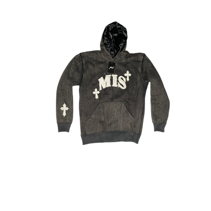 MIS Hoodie (Black Washed Texture)